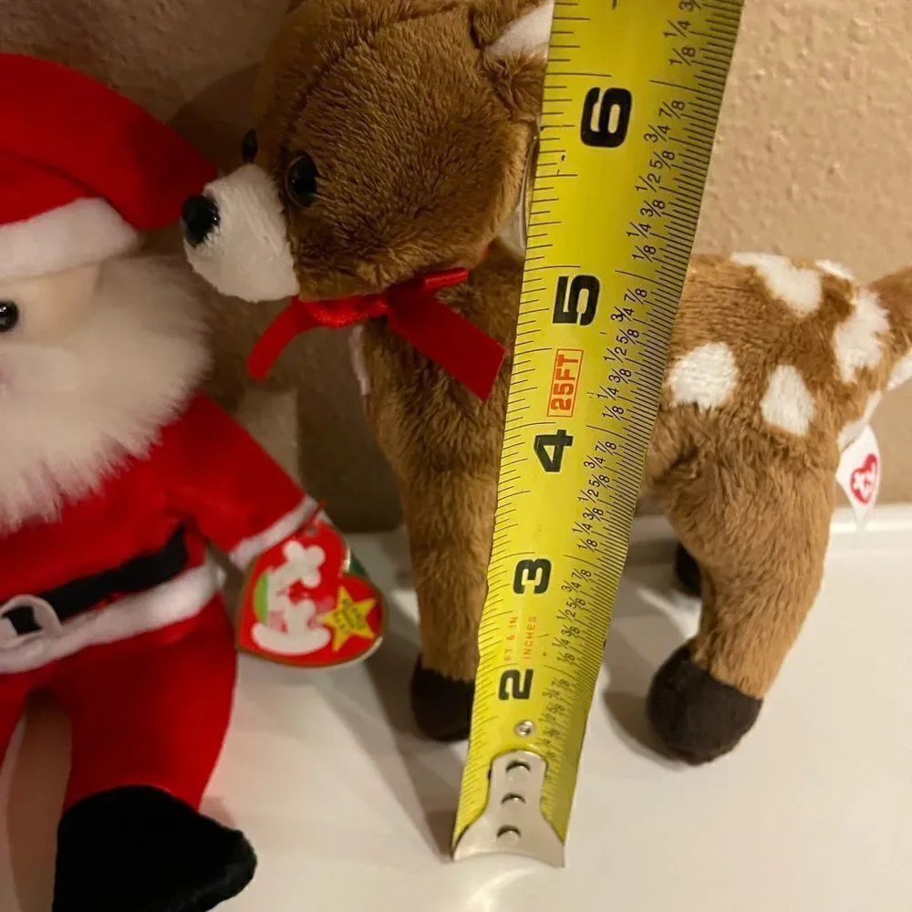 TY Santa and TY Chester The Reindeer